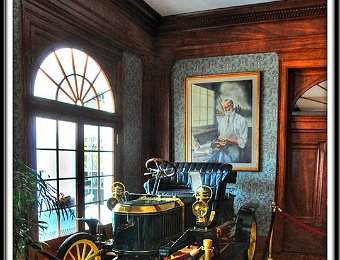 The Stanley Steamer in the Stanley Hotel