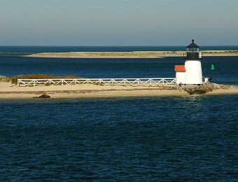 Brant Light and the harbor entrance